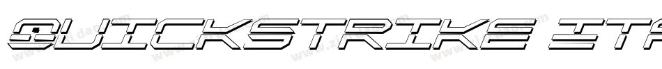 QuickStrike Italic Condensed字体转换